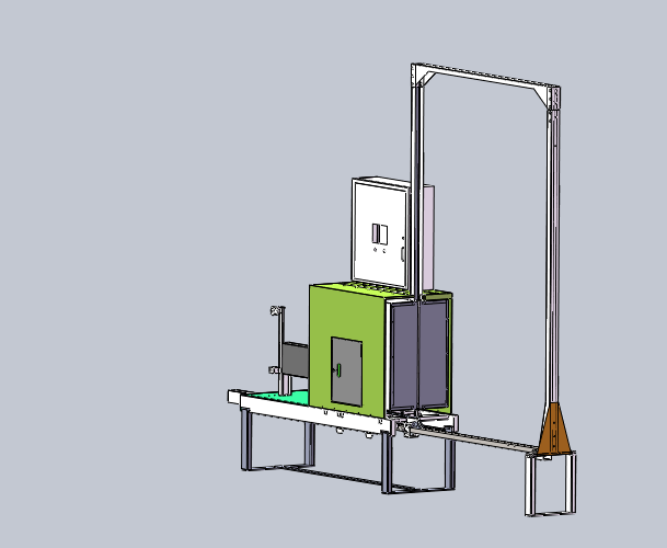 侧打式穿剑打包机-全自动动力滚筒打包机-纸箱打包机