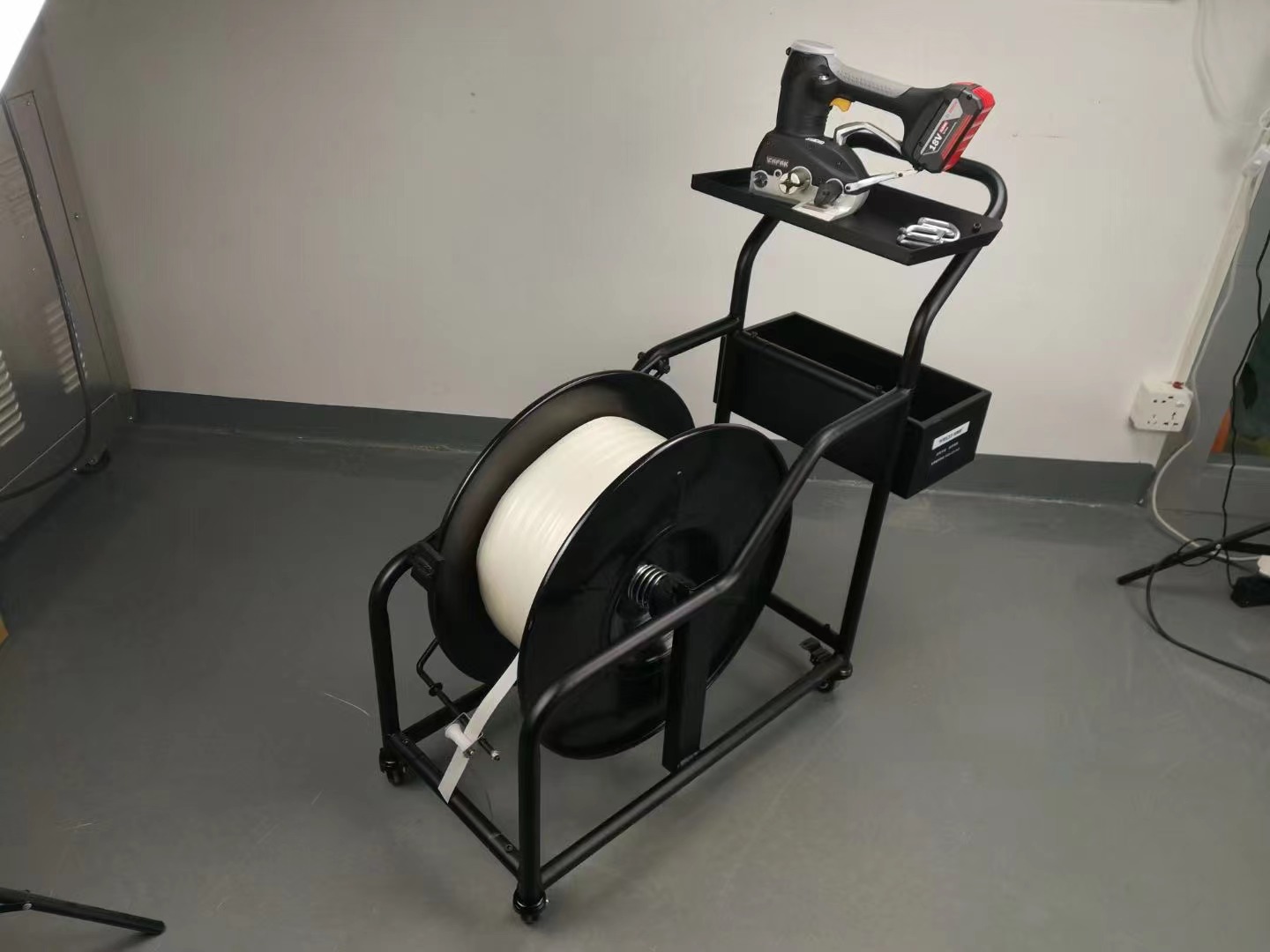 塑料塑钢带打包辅助支架工具小推车